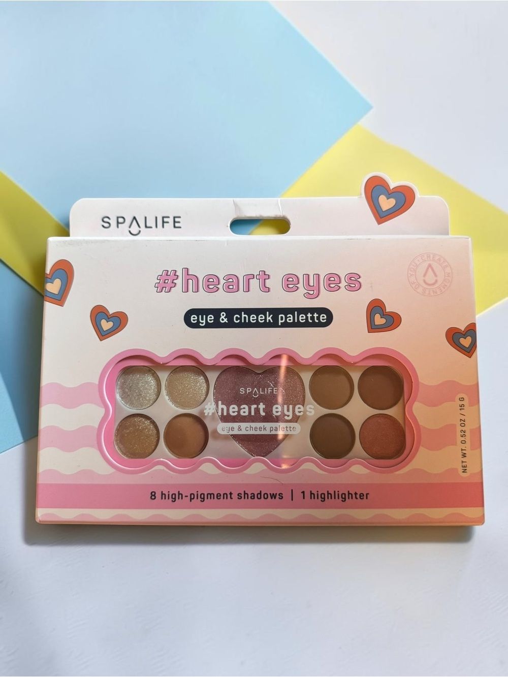 Spa Life heart eyes Eye & Cheek Palette — Pink & Neutral Shades NEW